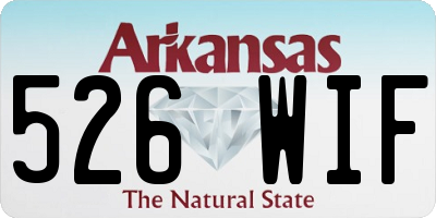 AR license plate 526WIF