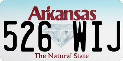 AR license plate 526WIJ