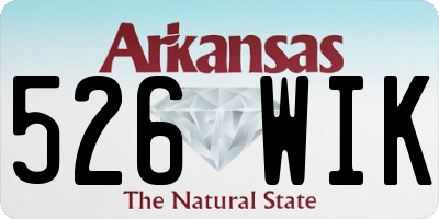 AR license plate 526WIK