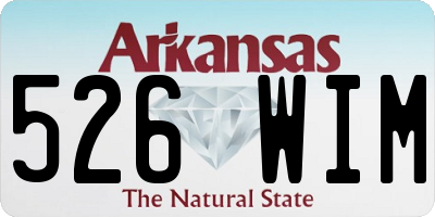 AR license plate 526WIM