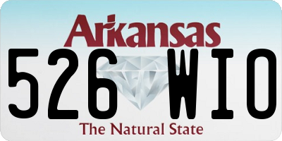 AR license plate 526WIO