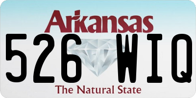 AR license plate 526WIQ