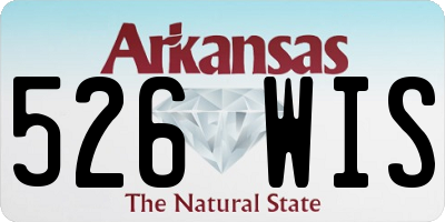 AR license plate 526WIS