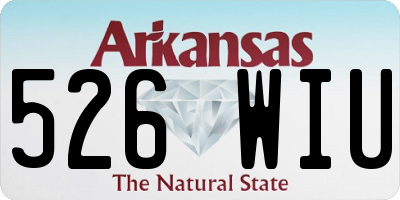 AR license plate 526WIU