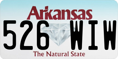 AR license plate 526WIW