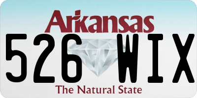 AR license plate 526WIX
