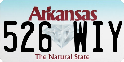 AR license plate 526WIY