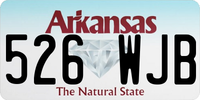 AR license plate 526WJB