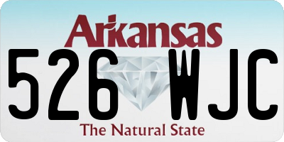 AR license plate 526WJC