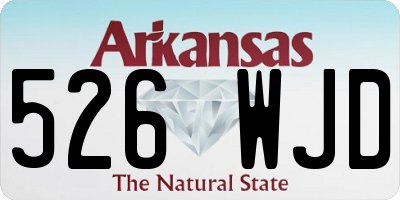 AR license plate 526WJD