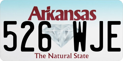 AR license plate 526WJE