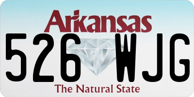 AR license plate 526WJG