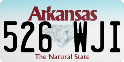 AR license plate 526WJI