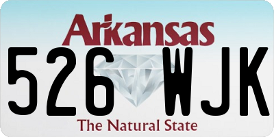 AR license plate 526WJK