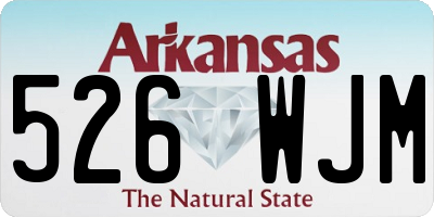 AR license plate 526WJM