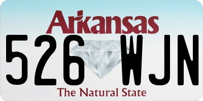 AR license plate 526WJN