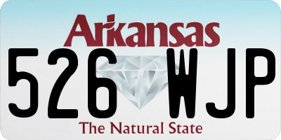 AR license plate 526WJP