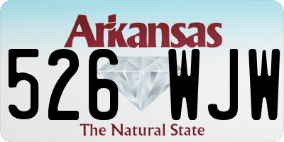 AR license plate 526WJW