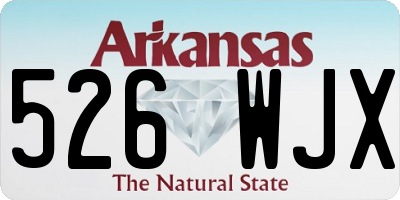 AR license plate 526WJX