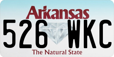 AR license plate 526WKC
