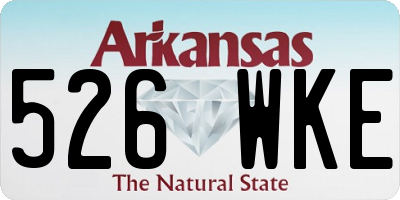 AR license plate 526WKE