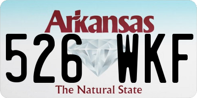 AR license plate 526WKF