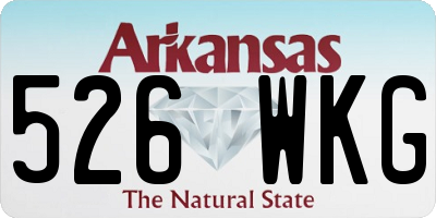 AR license plate 526WKG