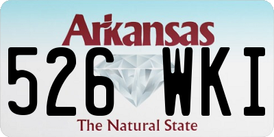 AR license plate 526WKI