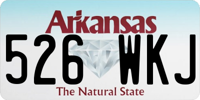 AR license plate 526WKJ