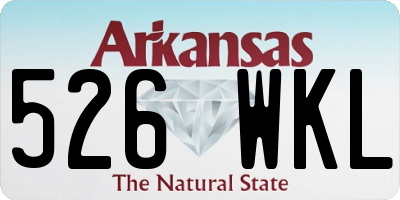 AR license plate 526WKL