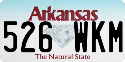 AR license plate 526WKM