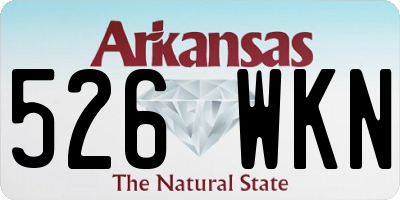 AR license plate 526WKN