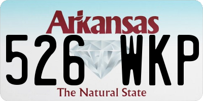 AR license plate 526WKP