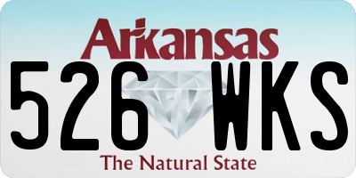 AR license plate 526WKS