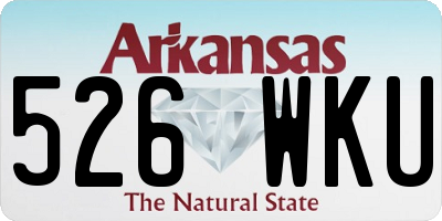 AR license plate 526WKU