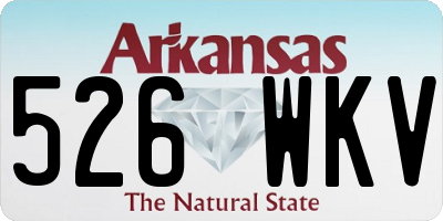 AR license plate 526WKV