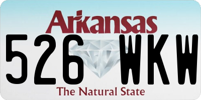 AR license plate 526WKW