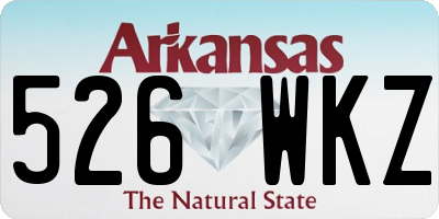 AR license plate 526WKZ