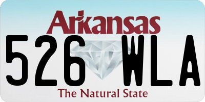 AR license plate 526WLA