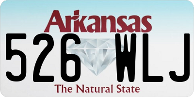 AR license plate 526WLJ