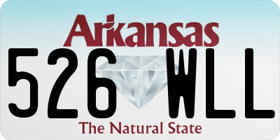AR license plate 526WLL