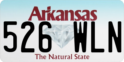 AR license plate 526WLN