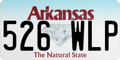 AR license plate 526WLP