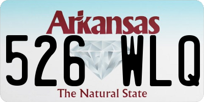 AR license plate 526WLQ
