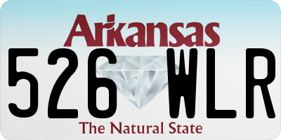 AR license plate 526WLR