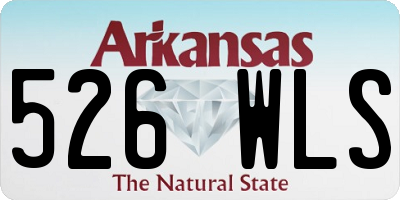 AR license plate 526WLS