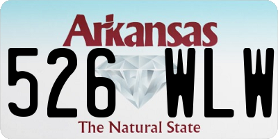 AR license plate 526WLW
