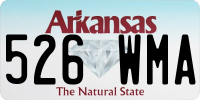 AR license plate 526WMA