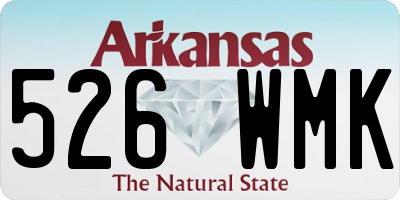 AR license plate 526WMK