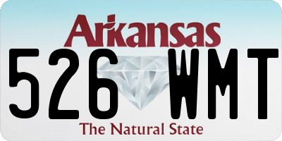 AR license plate 526WMT